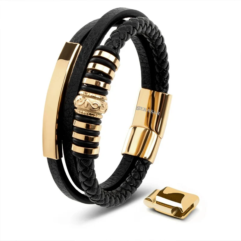 Lederarmband Shine mit Magnetverschluss