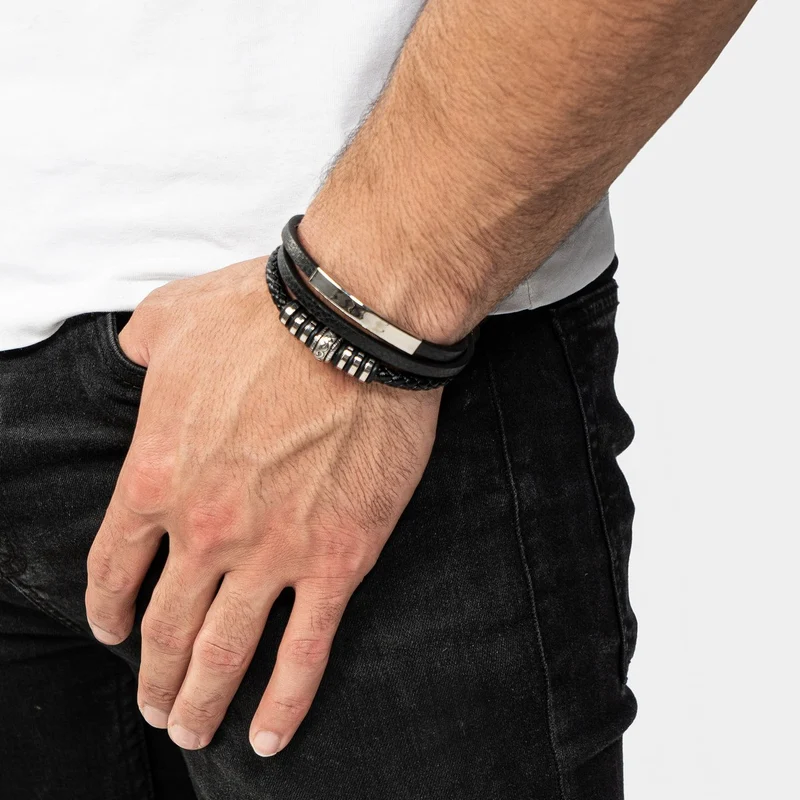 Lederarmband Shine mit Magnetverschluss