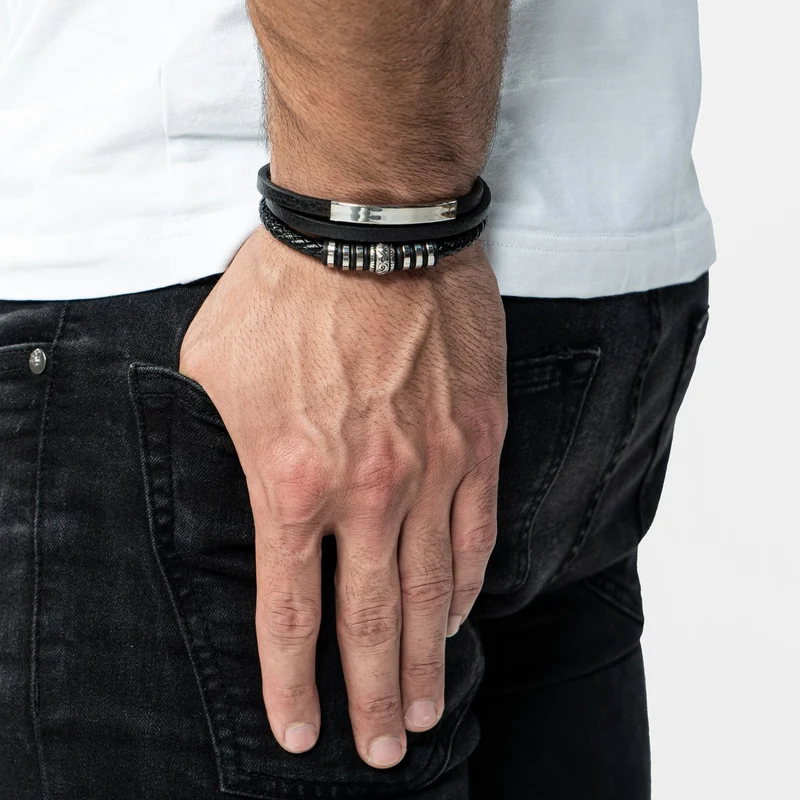 Lederarmband Shine mit Magnetverschluss