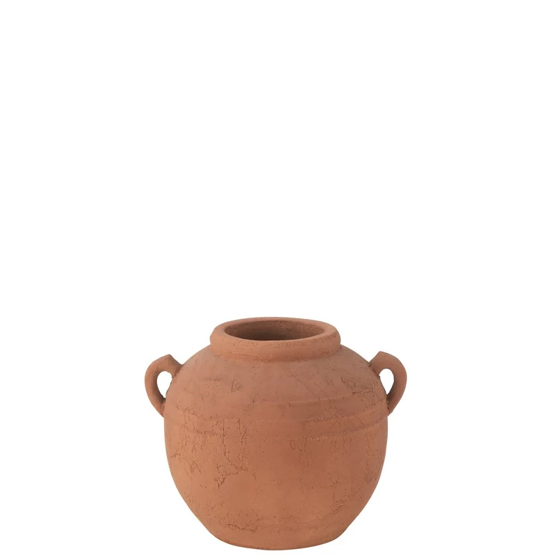 Vase Moke Runde Griffe Terra Kupfer