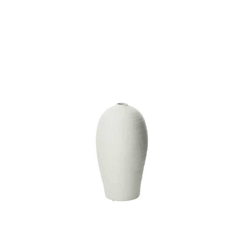 Vase Creta Clay Weiß Klein