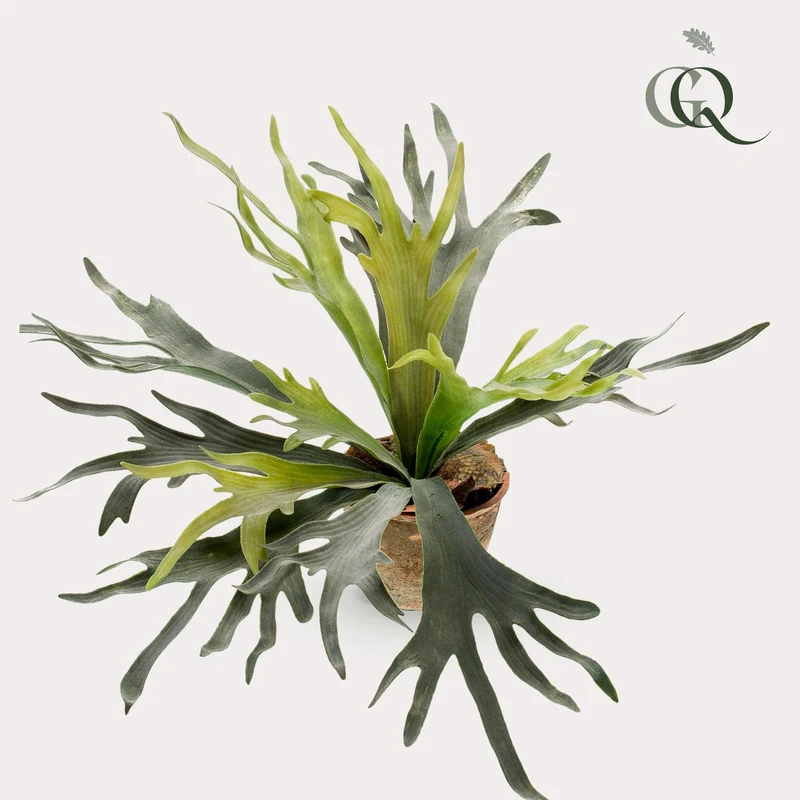 Künstliche Pflanze - Hirschhornfarn - Hirschhorn - 50 cm