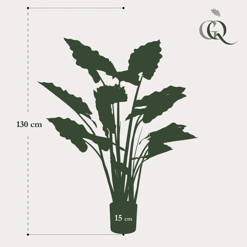 Kunstpflanze Alocasia „Pink China“ - Elefantenohr - 130 cm