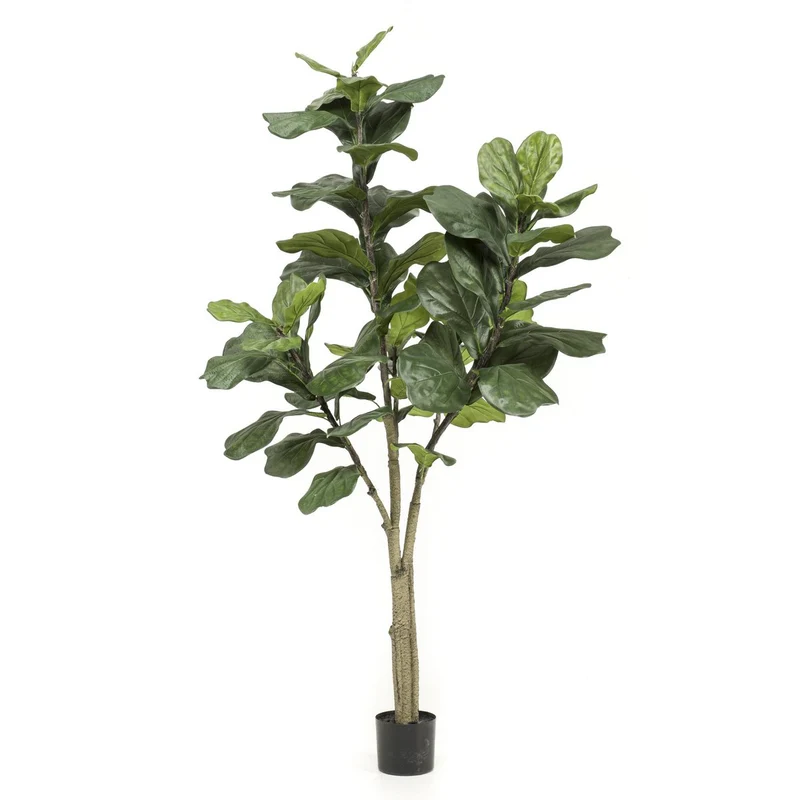 Künstliche Pflanze - Ficus Lyrata - Tabakpflanze - 180 cm