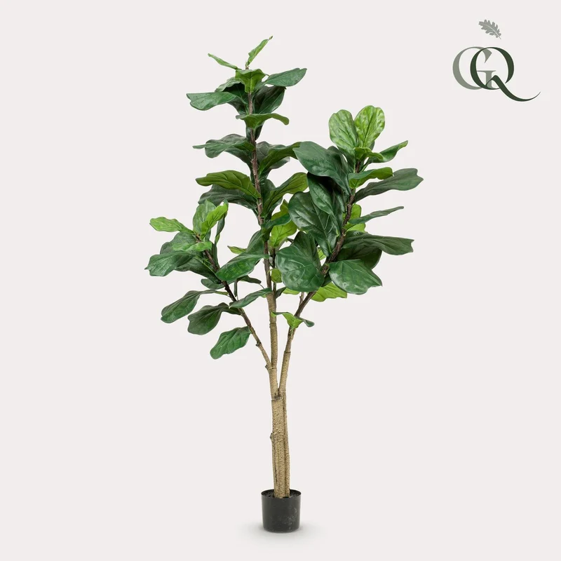 Künstliche Pflanze - Ficus Lyrata - Tabakpflanze - 180 cm