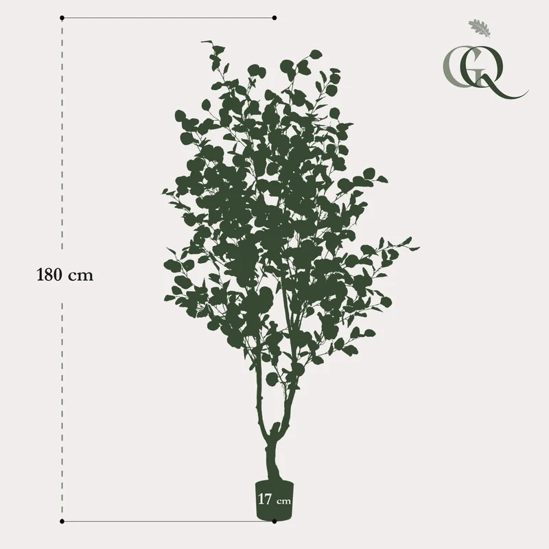Künstliche Pflanze - Eukalyptus - Blue Gum Tree - 180 cm