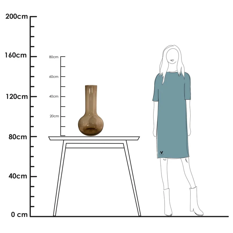 Vase Seim Taupe