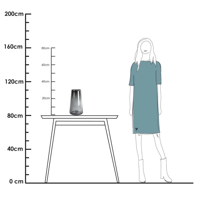 Vase Siret Grau