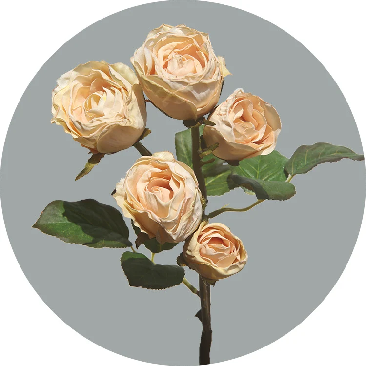 43 cm künstliche Rosen mit vertrockneten Rändern Stiele