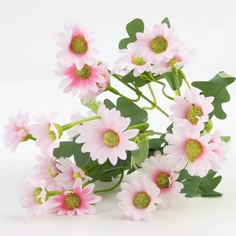 10 Bündel Draußen liegende künstliche Chrysanthemen mit UV-Schutz Außenblumen