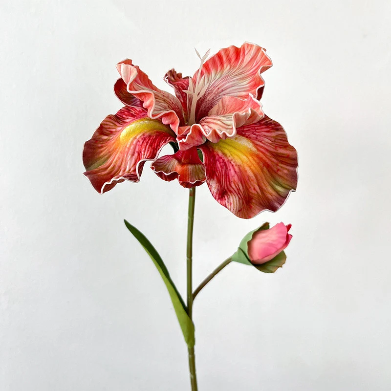 45 cm Künstliche Schwertlilien künstliche Iris – Ölmalerei-Schwertlilien und deutsche vintage Schwertlilien