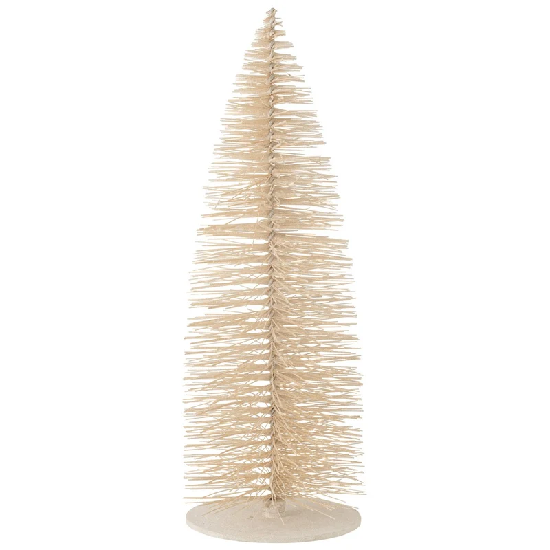 Weihnachtsbaum Deko Glitzer Holz Weiß Extra Groß
