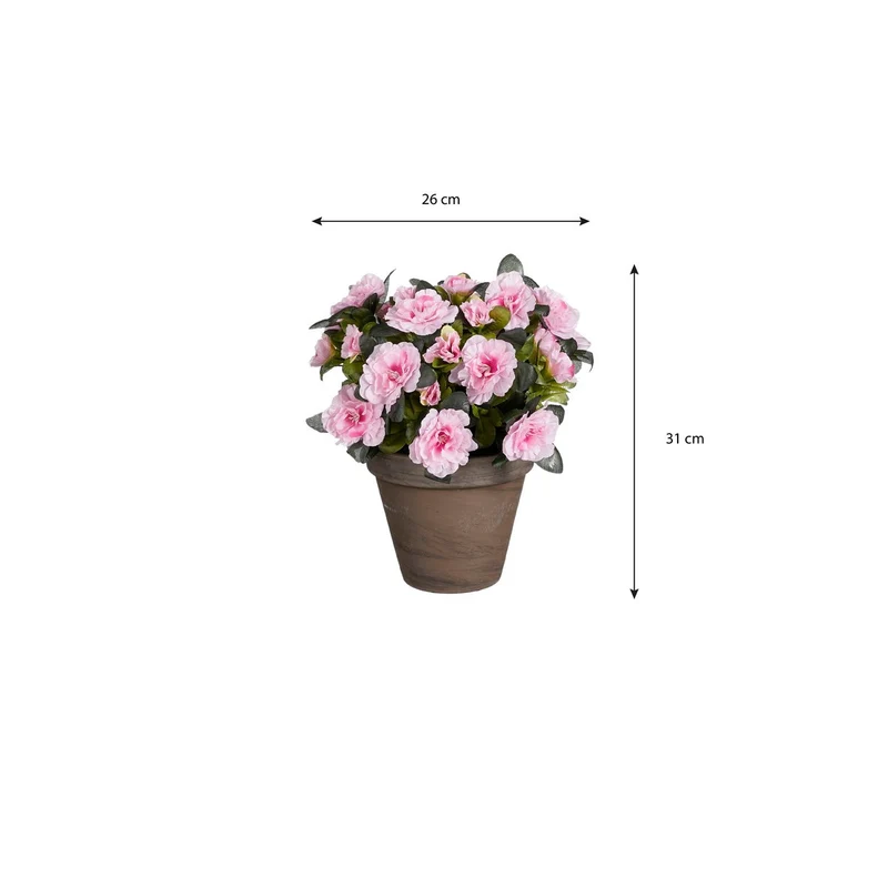 Künstliche Azalee Rosa