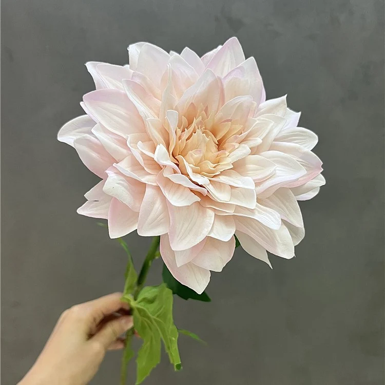 60 cm künstliche Dahlien mit feucht haltender Textur zur Heimdekoration