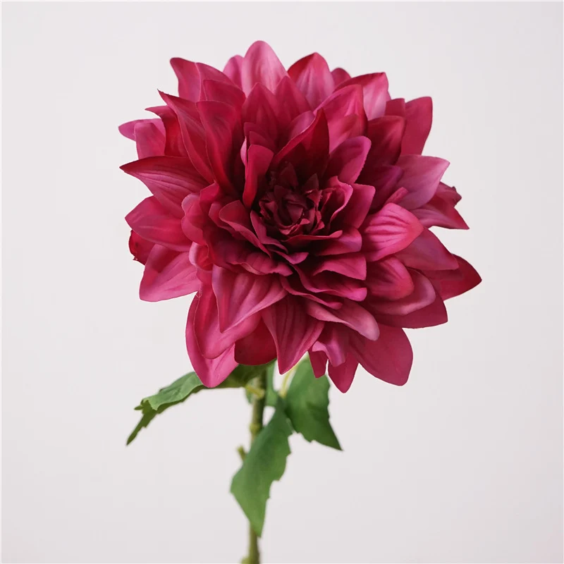 60 cm künstliche Dahlien mit feucht haltender Textur zur Heimdekoration