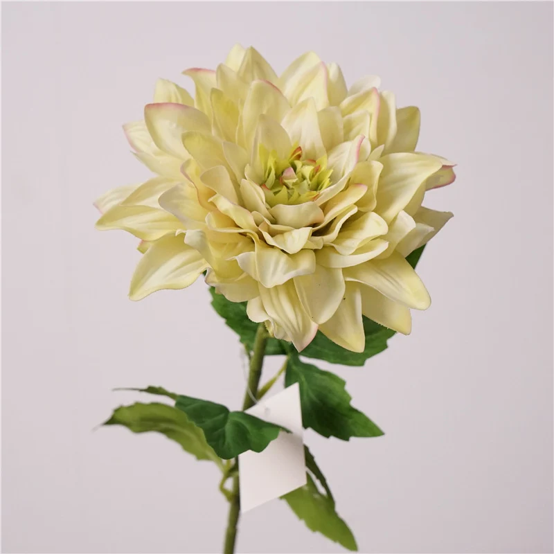 60 cm künstliche Dahlien mit feucht haltender Textur zur Heimdekoration