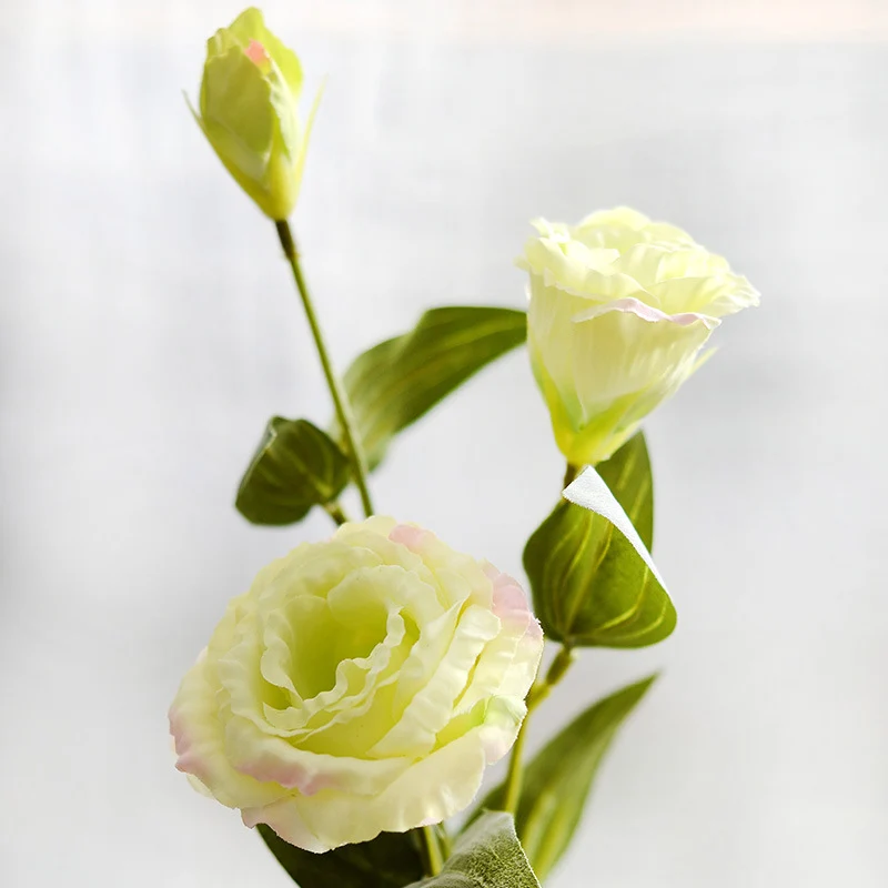 10 Stücke 70cm künstliche Eustoma-Blumen – Seidenblumen zur Heimdekoration