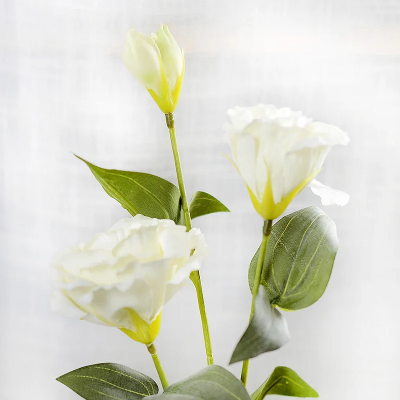 10 Stücke 70cm künstliche Eustoma-Blumen – Seidenblumen zur Heimdekoration