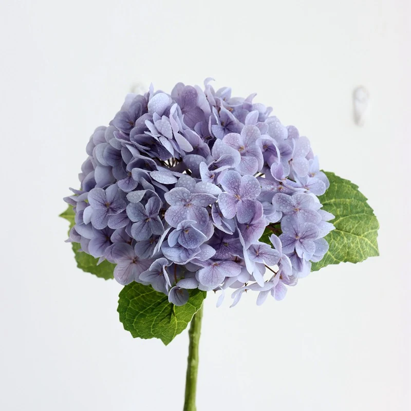 Großhandel: 53cm Kunst-Hortensie-Blumen, Real Touch-Hortensie-Stängel für Hochzeitsdekorationen