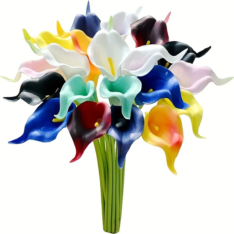 Calla Lily Kunstblumen 36 cm, 20er-Pack Real Touch – Hochzeitssträuße, Tischdeko & Eventfloristik