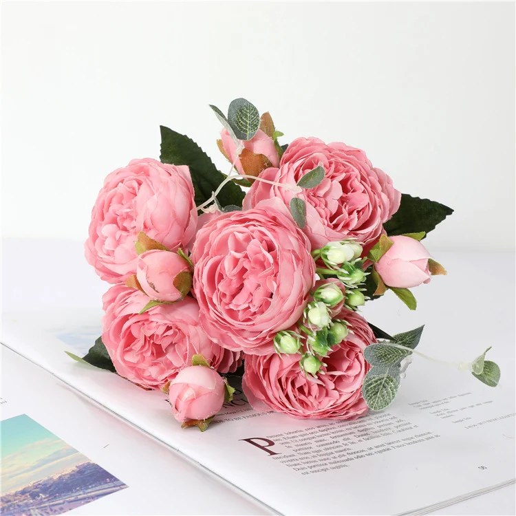 30 cm künstliche Pfingstrosen – Seidenblumenstrauß im Bulk-Pack für Hochzeit, Party & Zuhause