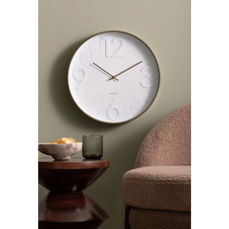 Wanduhr „Fasten“ – Minimalistisches Design von Karlsson