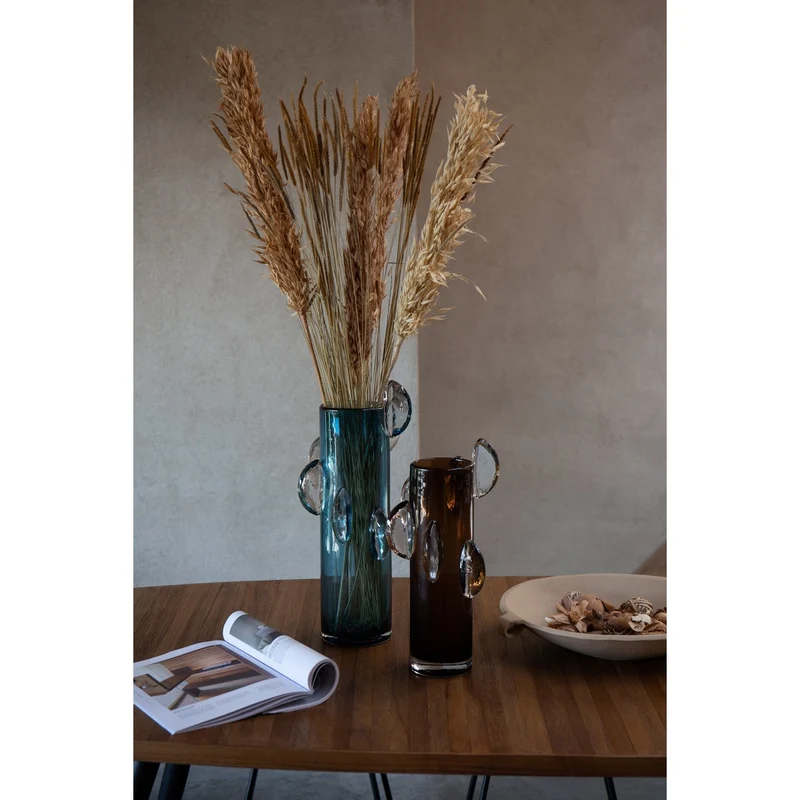 Vase Steggy Glas Braun Klein