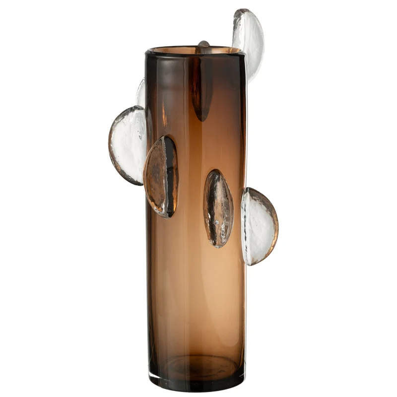 Vase Steggy Glas Braun Groß