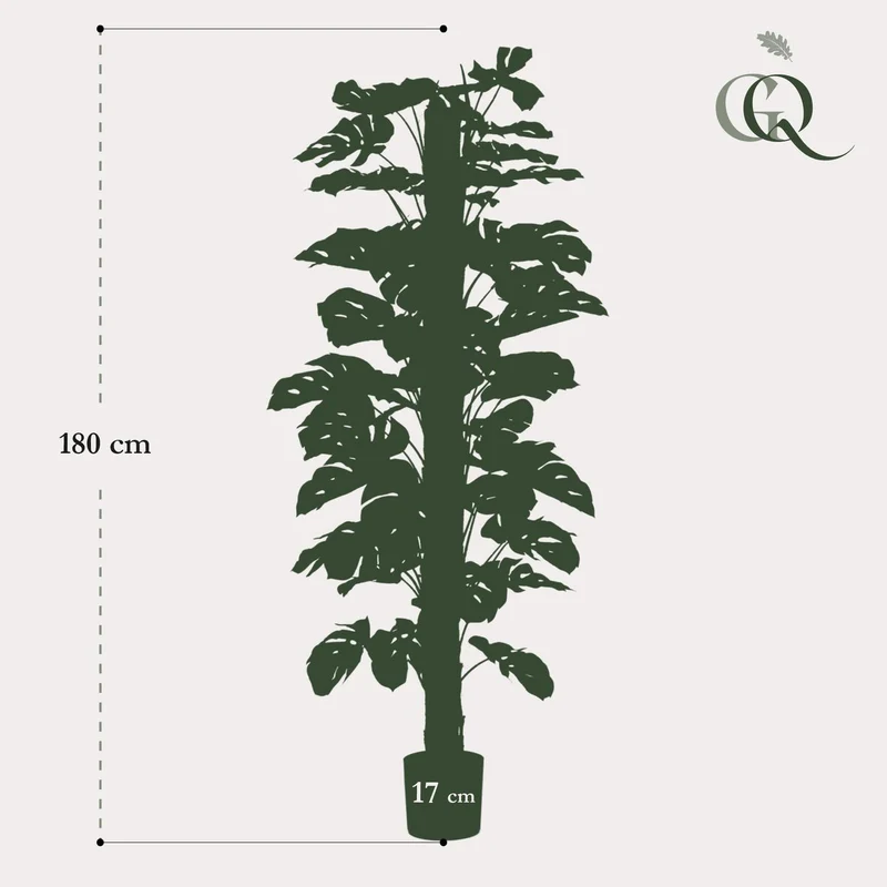 Monstera Deliciosa - Kunstpflanze - 180 cm