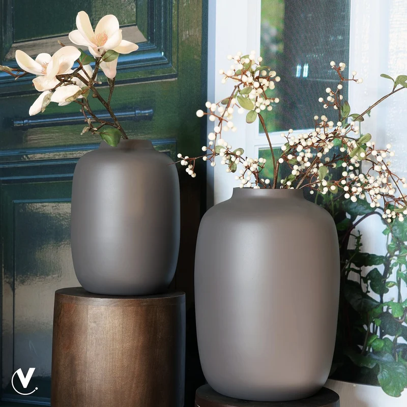 Vase Artic Mattes Erdbraun