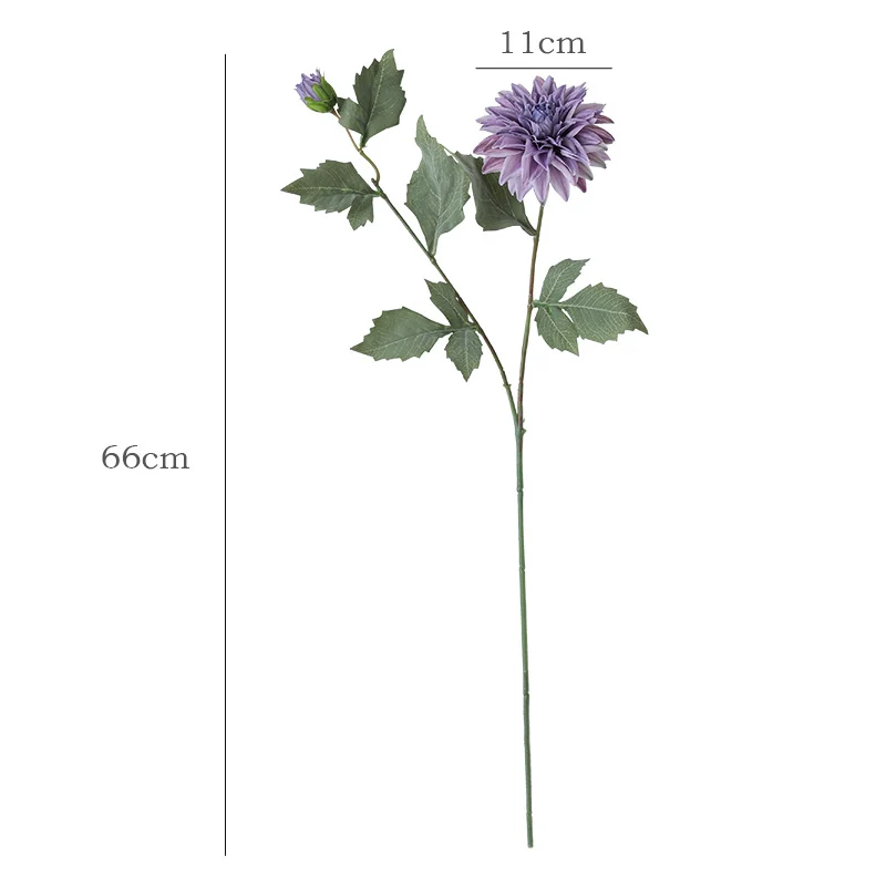 66 cm künstliche Dahlien in vintage Herbstfarben