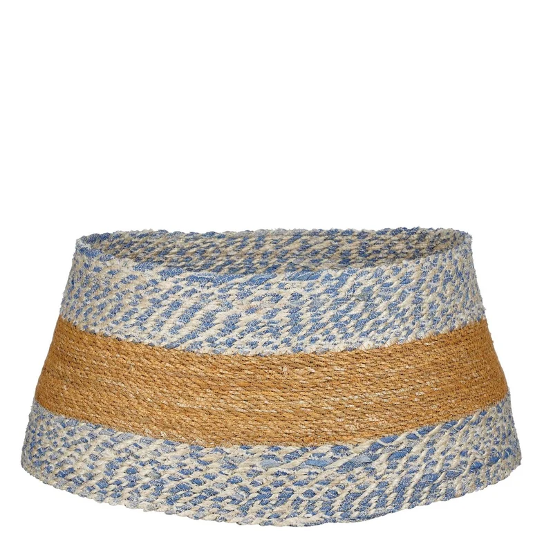 Weihnachtsbaumrock – H26 x Ø58 cm – Seegras – Blau