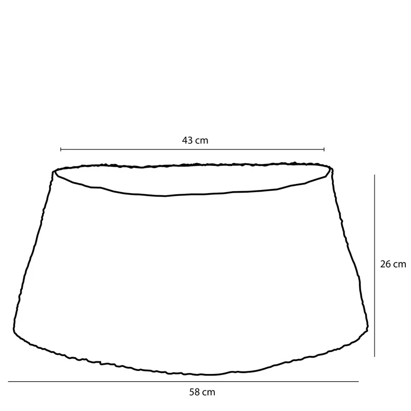 Weihnachtsbaumrock – H26 x Ø58 cm – Seegras – Blau