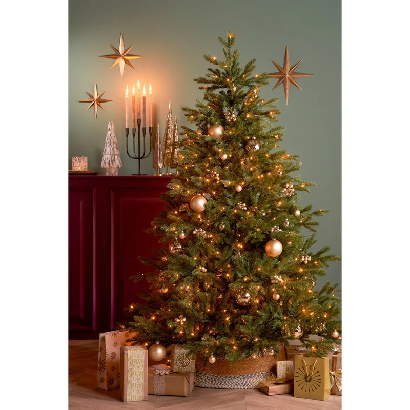 Weihnachtsbaumrock – H26 x Ø58 cm – Seegras – Blau