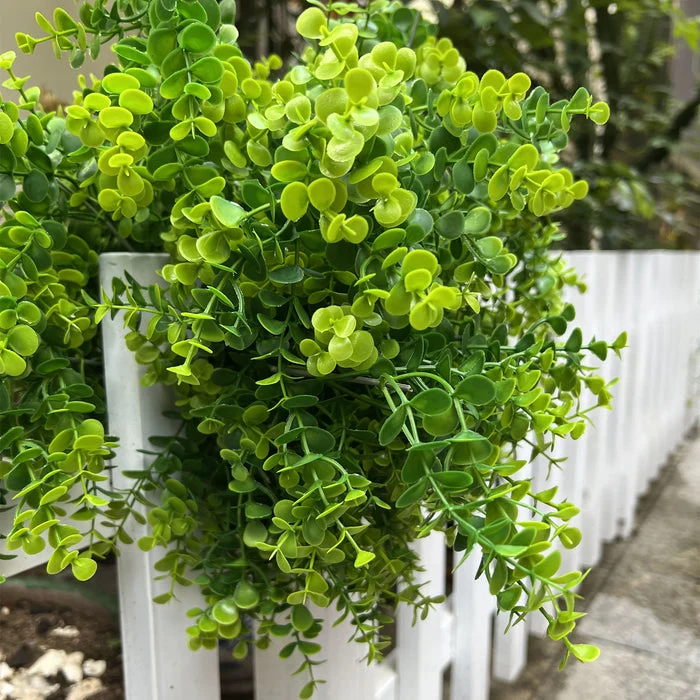 50 cm Boxwood Sträuch – große künstliche Grünpflanzen für den Außenbereich, UV-beständig