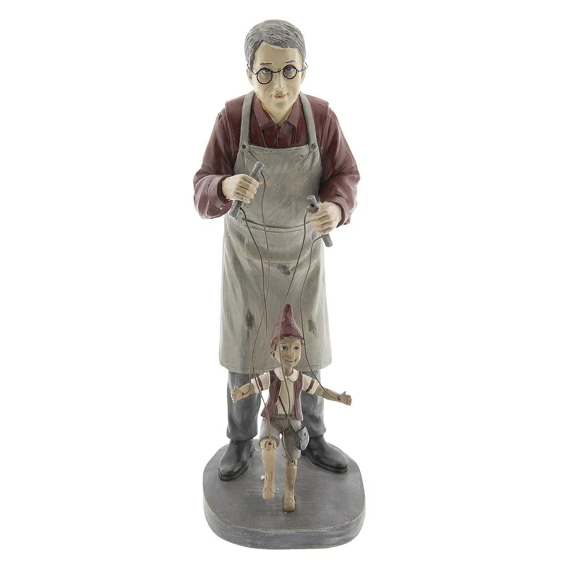 Dekorationsstatue Pinocchio Grau 16x14x36 cm