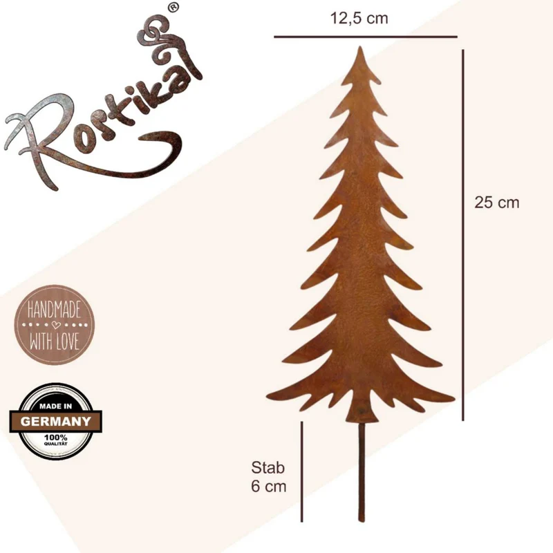Christmas Edelrost Weihnachtsdeko Tannenbaum | zum Stecken