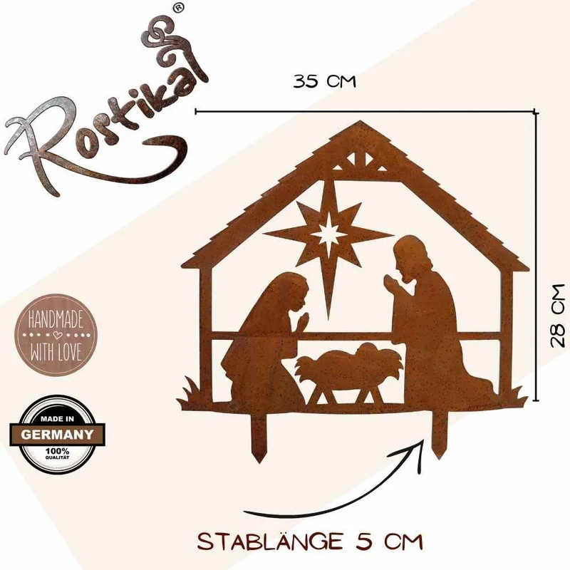 Weihnachten Krippe zum stecken
