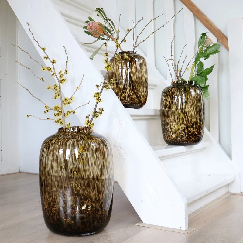 Vase Artic Cheetah-Muster