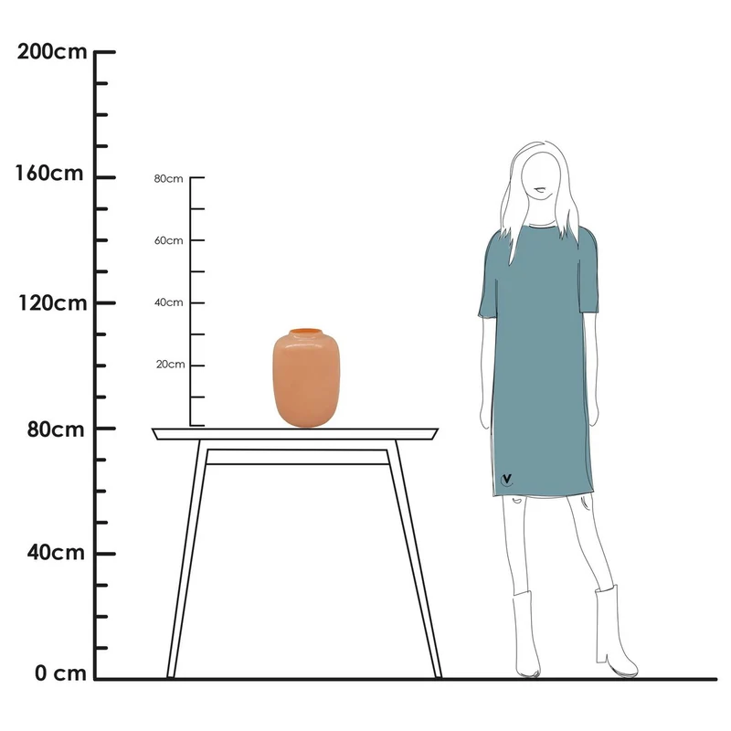 Vase Artic Pastellpfirsich