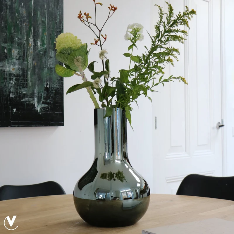 Vase Seim Glänzend Grau