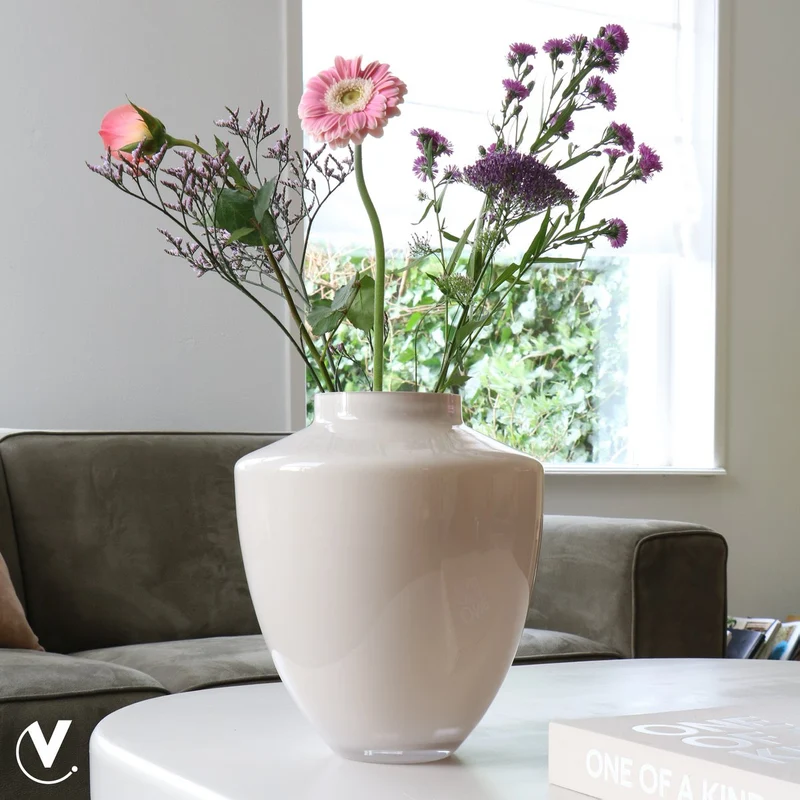 Vase Tugela Pastell-Elfenbein