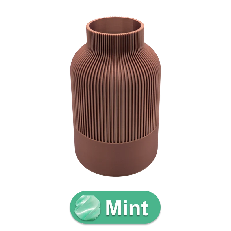 Rillo 3D-Vase – 3D-gedruckte Vase – nachhaltiges PLA – geeignet für künstliche Blumen
