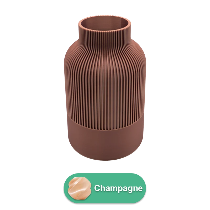 Rillo 3D-Vase – 3D-gedruckte Vase – nachhaltiges PLA – geeignet für künstliche Blumen