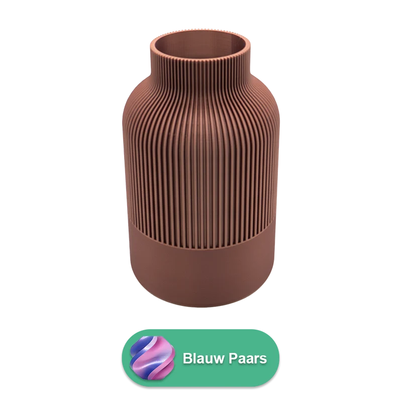 Rillo 3D-Vase – 3D-gedruckte Vase – nachhaltiges PLA – geeignet für künstliche Blumen
