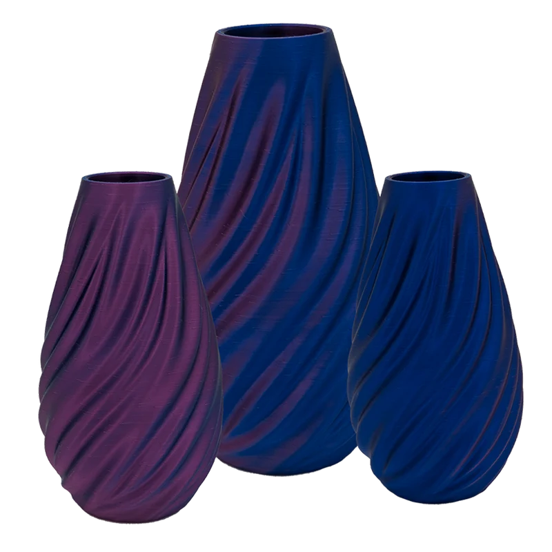 Lunaris 3D-Vase – 3D-gedruckte Vase – nachhaltiges PLA – geeignet für künstliche Blumen
