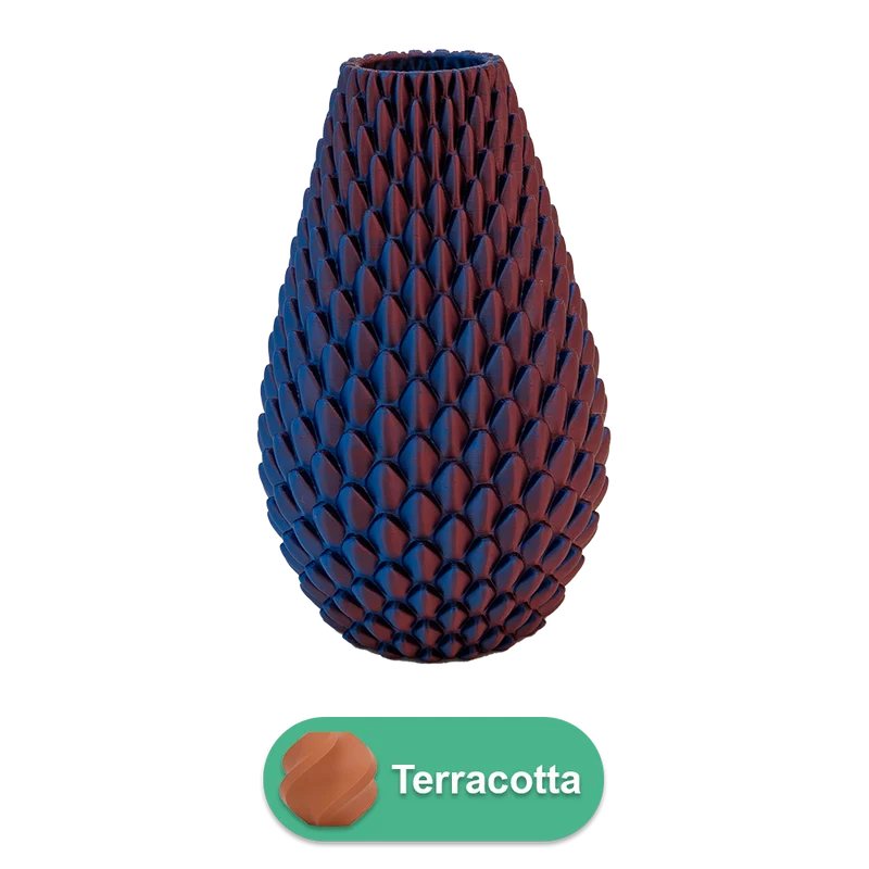 Myraka 3D-Vase – 3D-gedruckte Vase – nachhaltiges PLA – geeignet für künstliche Blumen