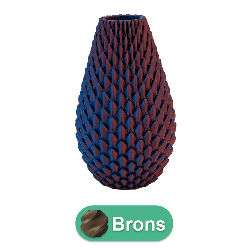 Myraka 3D-Vase – 3D-gedruckte Vase – nachhaltiges PLA – geeignet für künstliche Blumen