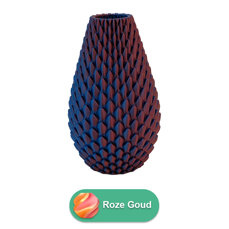 Myraka 3D-Vase – 3D-gedruckte Vase – nachhaltiges PLA – geeignet für künstliche Blumen