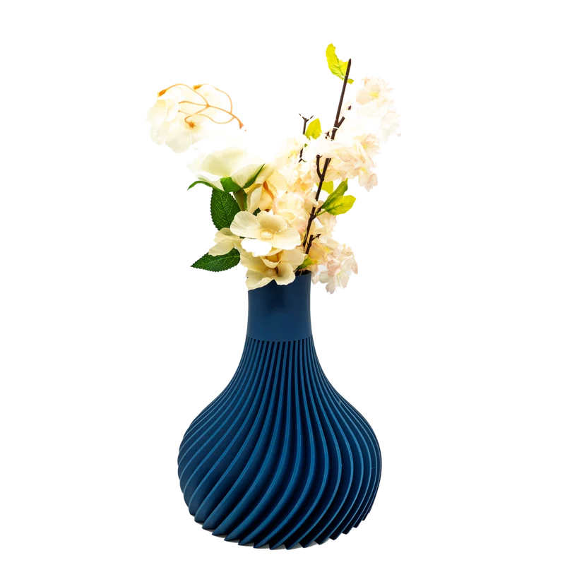 Virella 3D-Vase – 3D-gedruckte Vase – nachhaltiges PLA – geeignet für künstliche Blumen